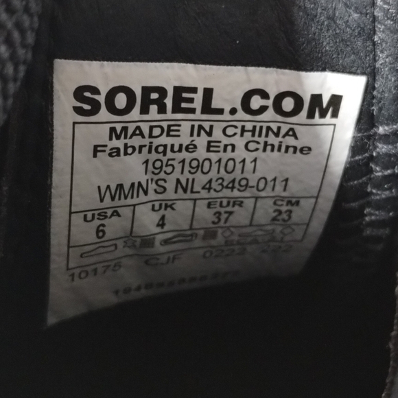 Sorel Women's Brex Heel Chelsea Bootie Black Pink NL4349-011 size 6 - Picture 5 of 5